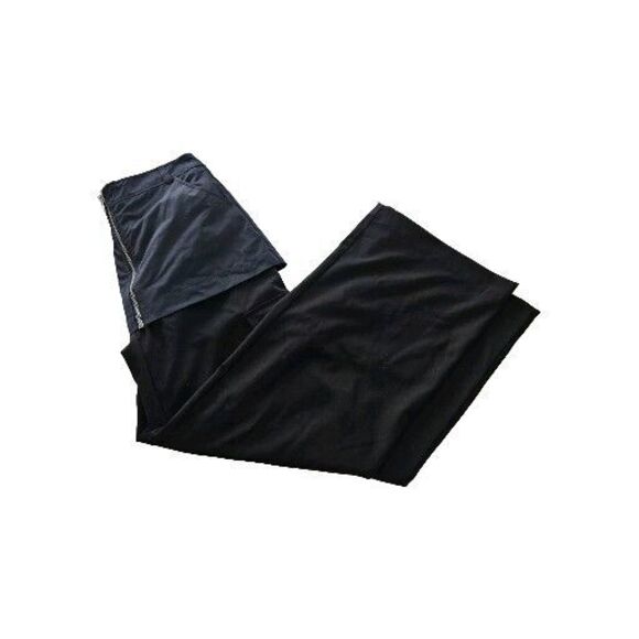 Zara Wide Leg Cargo Black Pants, Woman Size Small - Picture 1 of 8